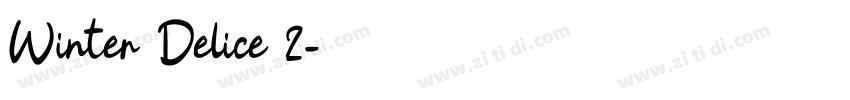 Winter Delice 2字体转换